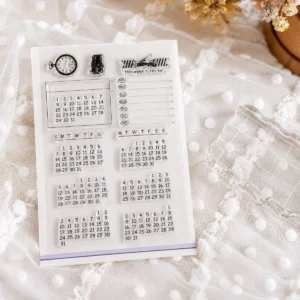 Schedule Calendar Stamp Set