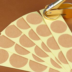 100 Pcs Kraft Label Stickers for Embosser views
