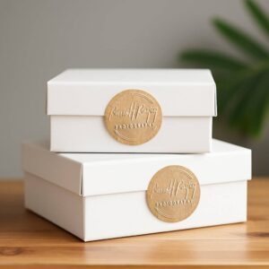 100 Pcs Kraft Label Stickers for Embosser views (5)