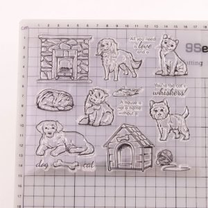 House Cat Dog Stamp Set 16346321784 2036484671