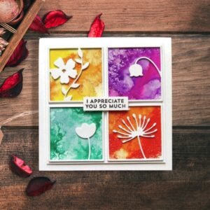 Sumflying Six Flower Frames Metal Die Cuts