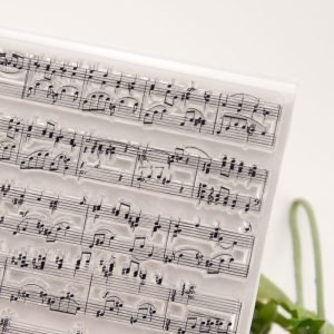 Musical Background Notes Stamp Set 9528394972 2036484671