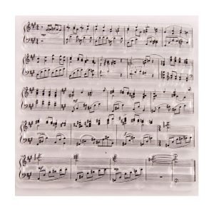 Musical Background Notes Stamp Set 9550565927 2036484671