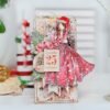 Lovely Curly Dress Girl Metal Cutting Dies