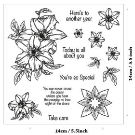 Lily Flower Stamp Set