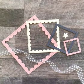 Lace Square Metal Die Cuts
