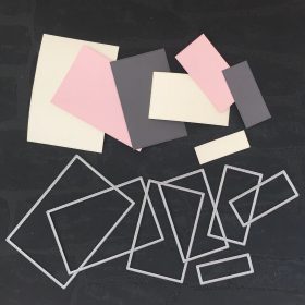 Rectangle Frame Metal Die Cuts