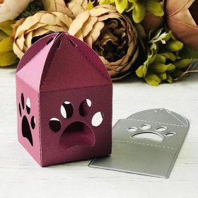 Dog Paw Gift Box Metal Cutting Dies