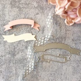 Ribbon Banner Metal Die Cuts