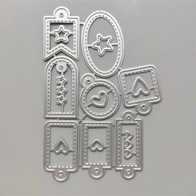 8 Styles Labels Metal Cutting Dies