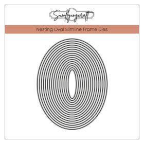 Nesting Oval Slimline Frame Cutting Dies