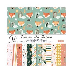 SUMFLYING FOX IN THE FOREST THEME SCRAPBOOK & CARDSTOCK PAPER 21838366566 1119959681