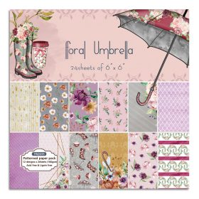 SUMFLYING FLOWER UMBRELLA SCRAPBOOK & CARDSTOCK PAPER