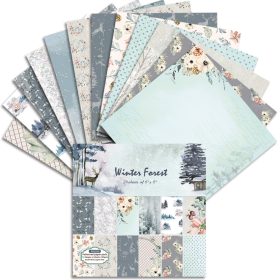 SUMFLYING WINTER FOREST SCRAPBOOK & CARDSTOCK PAPER