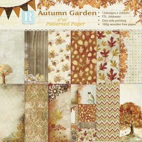 SUMFLYING AUTUMN GARDEN SCRAPBOOK & CARDSTOCK PAPER