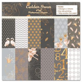 SUMFLYING GOLDEN SWAN SCRAPBOOK & CARDSTOCK PAPER