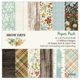 SUMFLYING SNOW DAYS SCRAPBOOK & CARDSTOCK PAPER