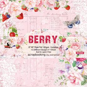 SUMFLYING BERRY THEME SCRAPBOOK & CARDSTOCK PAPER