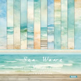 SUMFLYING SEA WAVE SCRAPBOOK & CARDSTOCK PAPER