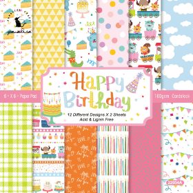 SUMFLYING HAPPY BIRTHDAY SCRAPBOOK & CARDSTOCK PAPER