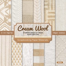 SUMFLYING CREAM WOOL SCRAPBOOK & CARDSTOCK PAPER