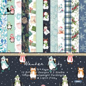 SUMFLYING WINTER PARTY SCRAPBOOK & CARDSTOCK PAPER