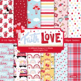 SUMFLYING FAITH&LOVE SCRAPBOOK & CARDSTOCK PAPER