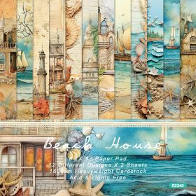 SUMFLYING BEACH HOUSE SCRAPBOOK & CARDSTOCK PAPER