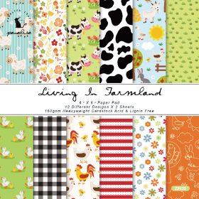SUMFLYING SPRING FIELD SCRAPBOOK & CARDSTOCK PAPER