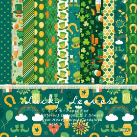 SUMFLYING LUCKY LEAVES SCRAPBOOK & CARDSTOCK PAPER