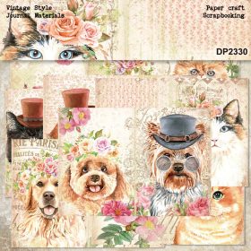 SUMFLYING PET SELF PORTRAIT SCRAPBOOK & CARDSTOCK PAPER