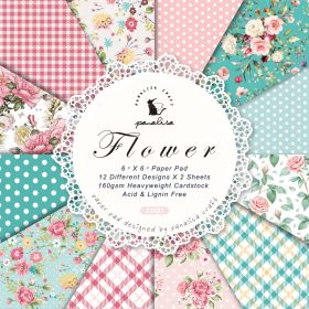 SUMFLYING FLOWER BACKGROUND SCRAPBOOK & CARDSTOCK PAPER
