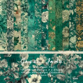 SUMFLYING GREEN FADE SCRAPBOOK & CARDSTOCK PAPER