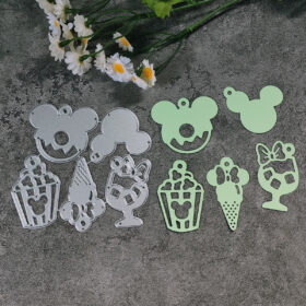 Mouse Avatar with Ice Cream Metal Cutting Dies