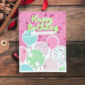 Sumflying Balloon Background Metal Cutting Dies