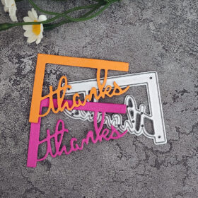 Corner Thank You Metal Cutting Dies