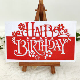 Happy Birthday Words Edge Metal Cutting Dies