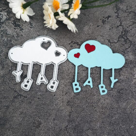 Cloud with baby word Metal Cutting Dies