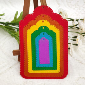 6 Piece Label Tags Metal Cutting Dies