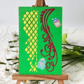 Grid Flower Background Metal Cutting Dies