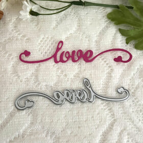 Love Word Strip Metal Cutting Dies