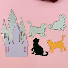 Castle with Cats Metal Cutting Dies