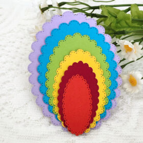 Lace Oval Border Metal Cutting Dies