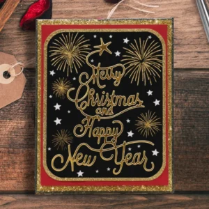 Sumflying Christmas Stars Letters Metal Cutting Dies 6
