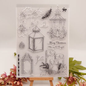 Lantern Candle Clear Stamp Set