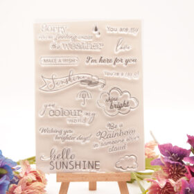 Daily Slogan Letters Clear Stamp Set