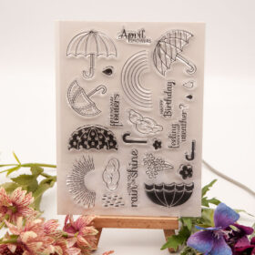 Weather Umbrella Clear Stamp Set