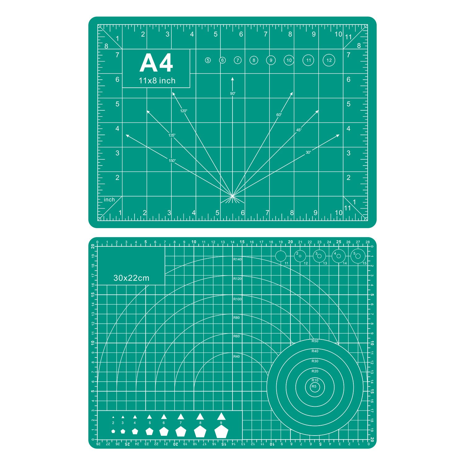 12"L x 9"W
