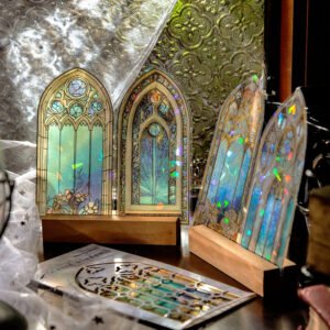glazed window series vintage glass window pet stickers b4 2500x