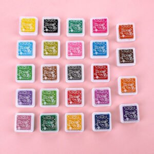 Children's Finger Painting Small Square Color Sponge Pad Sets